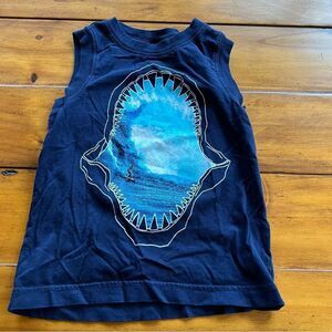 🍭6/$30 Gymboree sleeveless navy shark surfer boy’s tank - 4